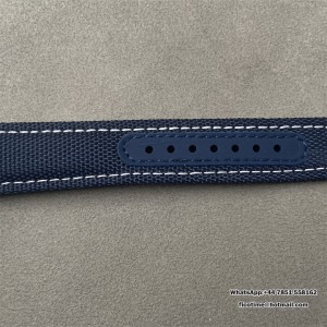 Speedmaster Professional Snoopy SS SMF 1:1 Best Edition Silver Dial Blue Marker On Blue Nylon Strap A3861(Free SS Bracelet) - Image 3