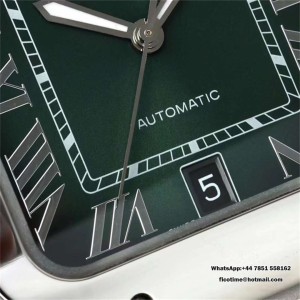 AF Santos Medium 35mm Green Dial MY9015 SS Bracelet - Image 3