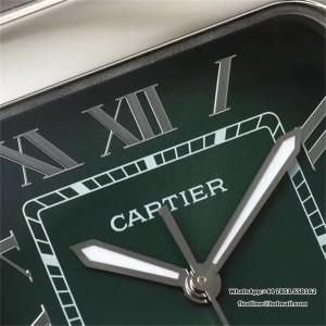 AF Santos Medium 35mm Green Dial MY9015 SS Bracelet - Image 6