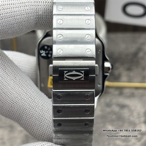 AF Santos 40mm XL White Dial MY9015 SS Bracelet - Image 6
