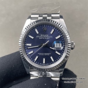 DateJust 36mm 126234 904L SS VF 1:1 Best Edition Blue Dial Stick Markers On Jubilee Bracelet DD3235 - Image 1