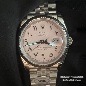 DJ2 36mm Jub Flt 904L SS/SS pink/Ara DIWF A3235 - Image 9