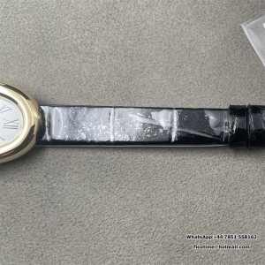 Baignoire Watch YG DRF 1:1 Best Edition Silver Dial On Black Leather Strap RONDA Quartz - Image 2