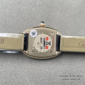 Baignoire Watch YG DRF 1:1 Best Edition Silver Dial On Black Leather Strap RONDA Quartz - Image 6