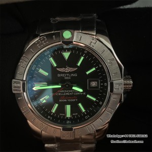 Avenger Seawolf GMT 44mm SS Black Dial with Red Second Hand on SS Bracelet A2834 - Image 9
