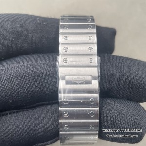 Santos de Cartier 27mm SS AF 1:1 Best Edition White Dial on SS SmartLinks Bracelet MIYOTA 9015 - Image 6