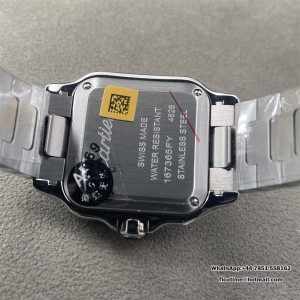 Santos de Cartier 27mm SS AF 1:1 Best Edition White Dial on SS SmartLinks Bracelet MIYOTA 9015 - Image 8