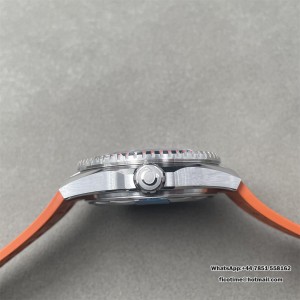Planet Ocean 600M Orange Ceramic Black Dial on Orange Rubber VS+F A8800 - Image 7