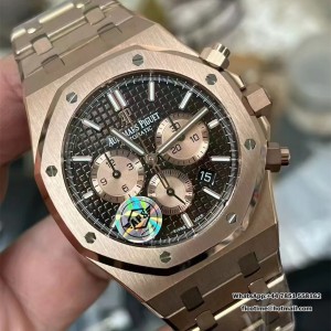 Royal Oak Chrono 26331 RG APSF 1:1 Best Edition Brown/RG Dial on RG Bracelet A2385 - Image 5