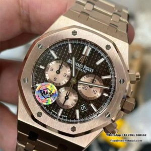 Royal Oak Chrono 26331 RG APSF 1:1 Best Edition Brown/RG Dial on RG Bracelet A2385 - Image 6