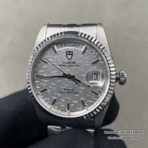 Tudor Prince Date Day 36mm SS Bracelet Silver Dial Automatic - Image 1