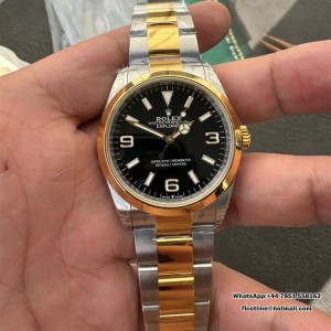 Explorer 124273 36mm 904L Steel VSF 1:1 Best Edition Black Dial on SS/YG Bracelet VS3230 - Image 1