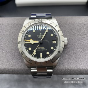 Black Bay M79470 GMT SS ZF 1:1 Best Edition Black Dial On SS Bracelet Super Clone 3186 - Image 1