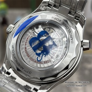 Seamaster Diver 300M Americas Cup SS V4 VSF 1:1 Best Edition White Wave Ceramic Dial On SS Bracelet Super Clone Asian 8800 - Image 2