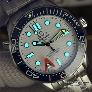 Seamaster Diver 300M Americas Cup SS V4 VSF 1:1 Best Edition White Wave Ceramic Dial On SS Bracelet Super Clone Asian 8800 - Image 6