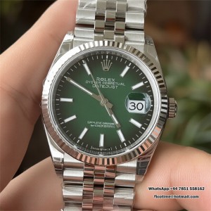 VSF Datejust 126234 36mm 2026 Jubilee SS/SS Ombre Green/Stk DD3235 V2 - Image 6