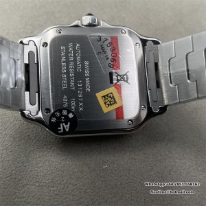 AF Santos De Cartier Medium MY9015 35mm White Dial SS Bracelet - Image 8