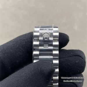 DayDate 36  QF Black Dial Sticker Marker  on President Bracelet A2836 V2 (Gain Weight) - Image 7