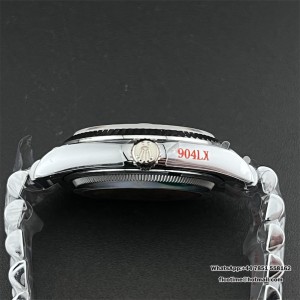 DayDate 36  QF Silver  Dial Sticker Marker on President Bracelet A2836 V2 (Gain Weight) - Image 3