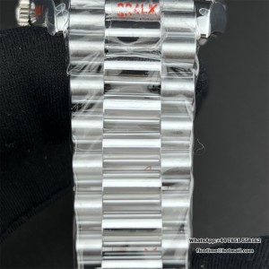DayDate 36  QF Pink Dial Diamond Marker  on President Bracelet A2836 V2 (Gain Weight) - Image 6