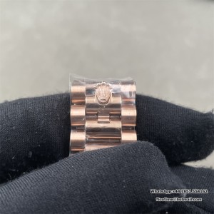 DayDate 36  QF Brown Dial Roma Marker on RG President Bracelet A2836 V2 (Gain Weight) - Image 7
