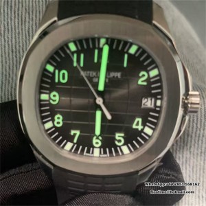 Aquanaut 5167 SS DDF 1:1 Best Edition Black Dial On Black Strap Super Clone DD324 - Image 7