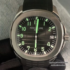 Aquanaut 5167 SS DDF 1:1 Best Edition Black Dial On Black Strap Super Clone DD324 - Image 8