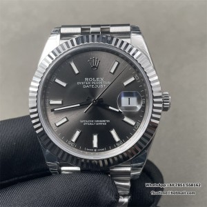 DateJust 41 126334 904L SS VSF 1:1 Best Edition Gray Dial on Jubilee Bracelet DD3235 (Free Sprung) - Image 1