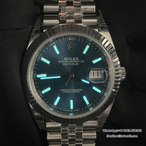 DateJust 41 126334 904L SS VSF 1:1 Best Edition Blue Dial on Jubilee Bracelet DD3235 (Free Sprung) - Image 9