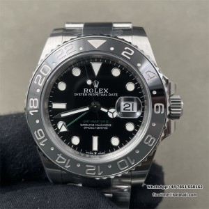 GMT-Master II 126710 GRNR Black/Gray V2 904L SS VSF 1:1 Black Dial On Oyster Bracelet SH3285 CHS (Free Sprung) - Image 1
