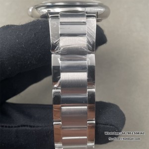 Ballon Bleu 40mm SS AF 1:1 Best Edition White Textured Dial On SS Bracelet Super Clone A2824 - Image 4