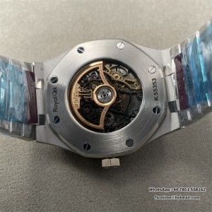 Royal Oak 41mm Openworked 15407 SS DDF 1:1 Best Edition on SS Bracelet SA3132 V3 (Free Sprung) - Image 8