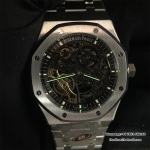 Royal Oak 41mm Openworked 15407 SS DDF 1:1 Best Edition on SS Bracelet SA3132 V3 (Free Sprung) - Image 9