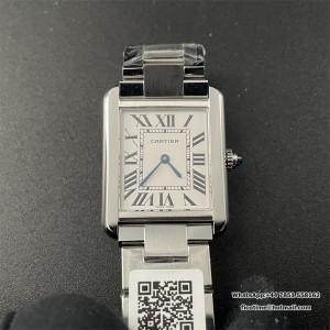 Tank Solo 24.5mm AF SS White Dial on SS Bracelet Ronda Quartz - Image 2