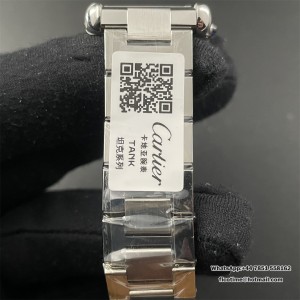 Tank Solo 24.5mm AF SS White Dial on SS Bracelet Ronda Quartz - Image 4