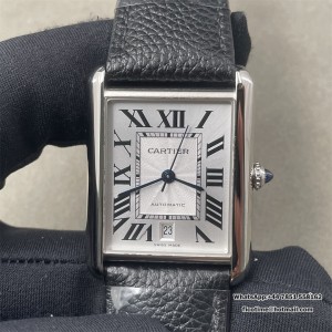 Cartier Tank Solo 3800 SS/LE Wht AF A1847 Mod - Image 1
