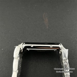 Cartier Tank Must Small Blk SS/SS White F1F Swiss Qtz - Image 4
