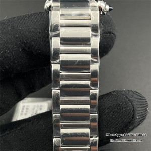 Cartier Tank Must Small Blk SS/SS White F1F Swiss Qtz - Image 5
