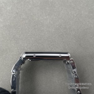 Cartier Tank Must Large Blk SS/SS White F1F Swiss Qtz - Image 2