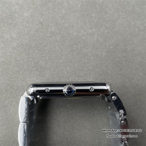 Cartier Tank Must Large Blk SS/SS White F1F Swiss Qtz - Image 3