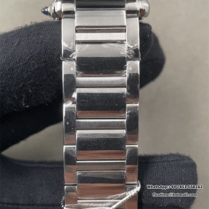 Cartier Tank Must Large Blk SS/SS White F1F Swiss Qtz - Image 4