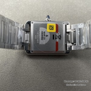 Cartier Tank Must Large Blk SS/SS White F1F Swiss Qtz - Image 8