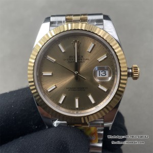 DateJust 41 126333 904L Gain Weight V2 ARF 1:1 Best Edition Gold Dial Stick Marker On Jubilee Bracelet DD3235 - Image 1