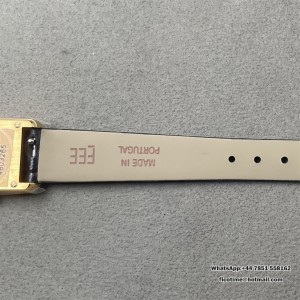 Tank Louis 16.5mm YG F1F 1:1 Best Edition White Dial on Black Leather Strap Quartz mini - Image 4