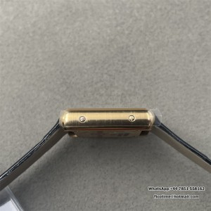 Tank Louis 16.5mm YG F1F 1:1 Best Edition White Dial on Black Leather Strap Quartz mini - Image 7