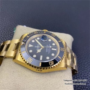 VSF VS3135 Submariner YG 40mm 116618LN Ceramic Black Dial 904L YG Bracelet - Image 5