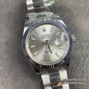VSF VS3235 DateJust 41mm 126334 Fluted Bezel Silver Dial Oyster Bracelet DD3235 - Image 4