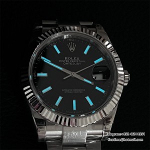 VSF VS3235 DateJust 41mm 126334 Fluted Bezel Black Dial Oyster Bracelet DD3235 - Image 9