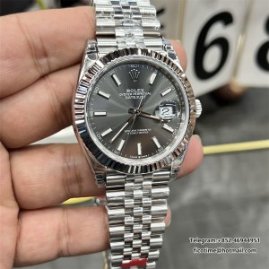 VSF VS3235 DateJust 41mm 126334 Fluted Bezel Grey Dial Jubilee Bracelet V2 DD3235 - Image 1