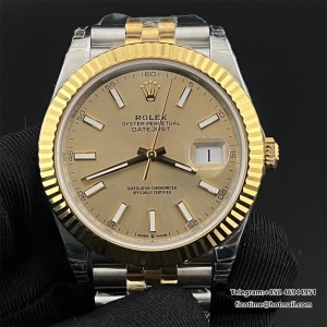 VSF VS3235 DateJust 41mm  Fluted Bezel YG Dial YG/SS Jubilee Bracelet DD3235 - Image 1